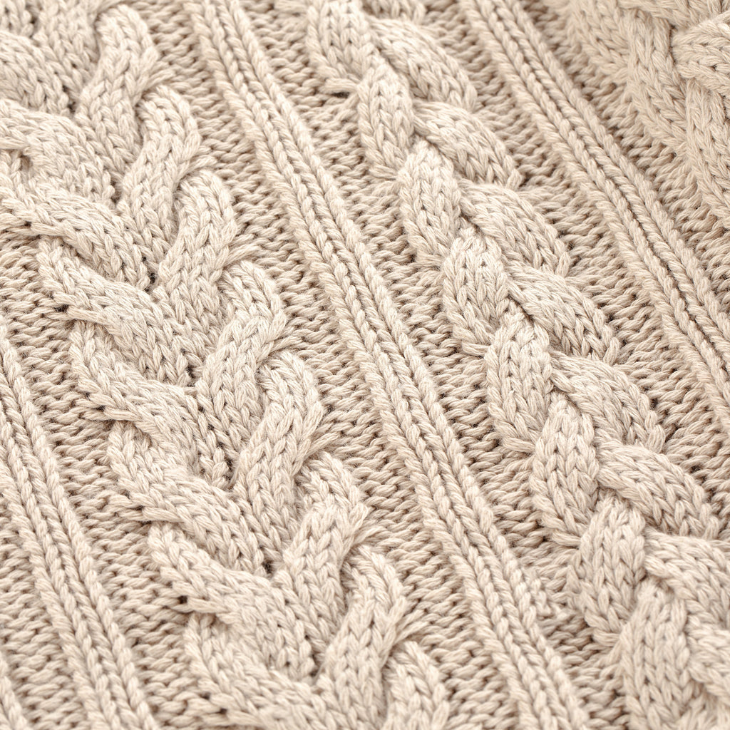 "Jazz" cable knit beige